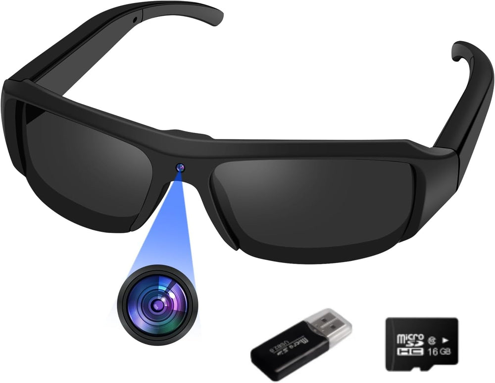Lentes de sol con cámara, Lentes de acción deportiva, cámara de video 1080P
