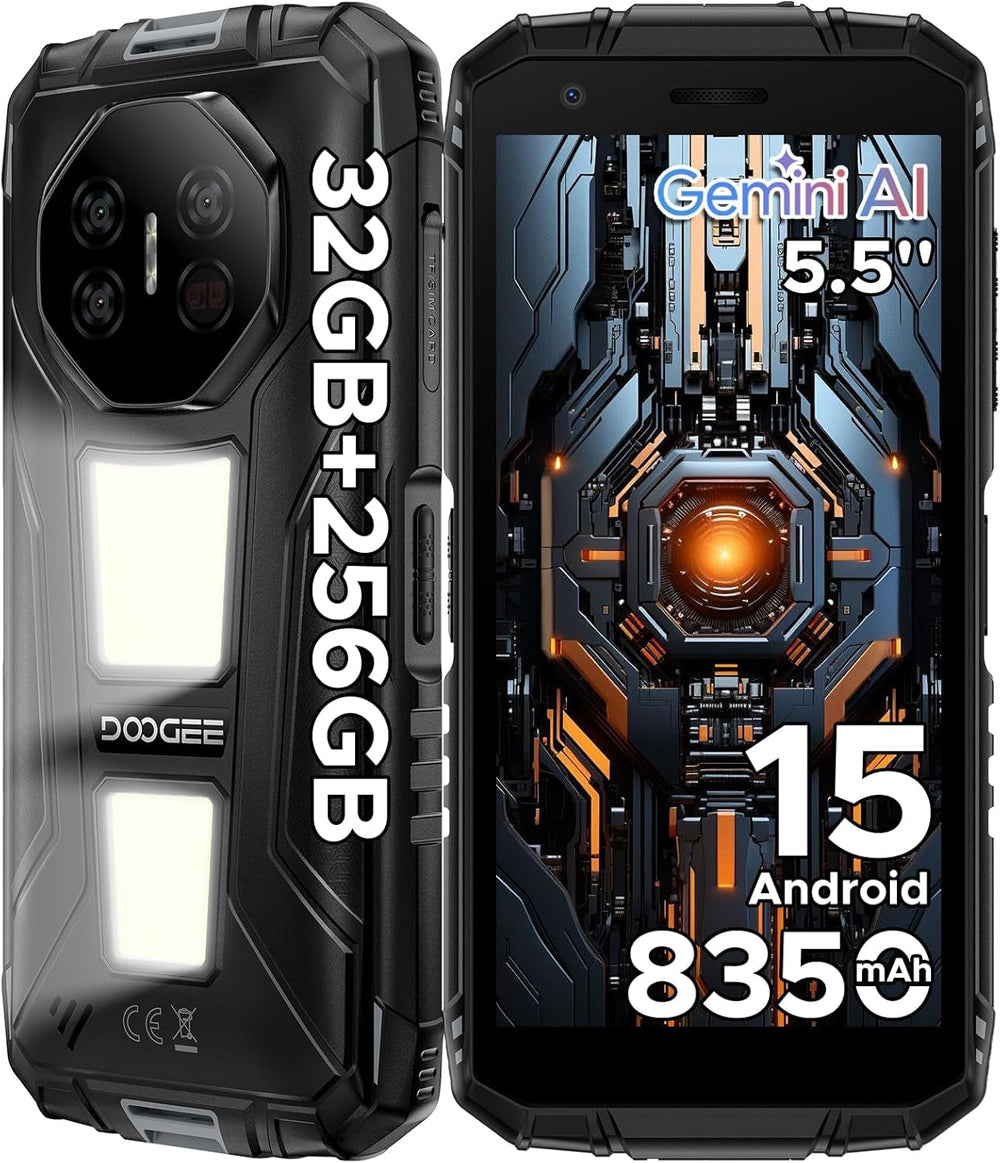 DOOGEE Fire 3 Max Global Version - Indestructible Compact Smartphone (5.5") with Night Vision | 32GB+256GB