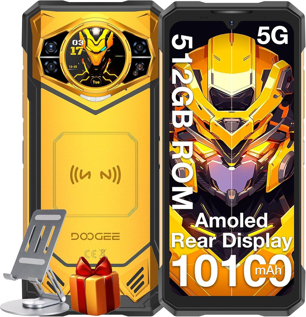 DOOGEE S200 X (2025) 5G Version Global Celular Indestructible con Camara de 100MP + Visión Nocturna, 10100mAh y Doble Pantalla