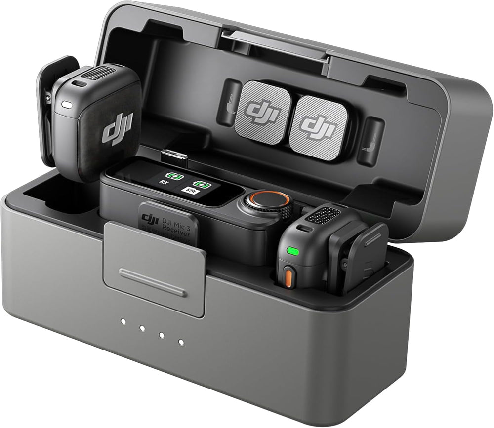 DJI Mic 3: Micrófono Inalámbrico Lavalier Ultraligero, Rango Extendido de 400m y Cancelación de Ruido