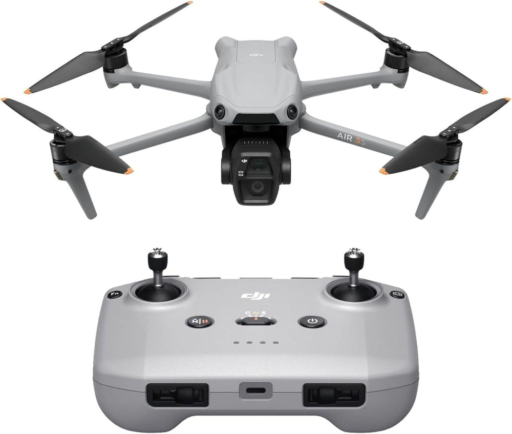 Air 3S (RC-N3), Drone with Camera 4K, Dual-Camera Drone with 1" CMOS Wide-Angle Camera, 4K/60Fps HDR Video & 14 Stops of Dynamic Range, 45-Min Max Flight Time, 20Km Transmission Range
