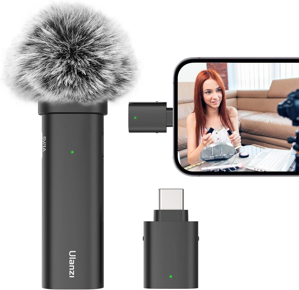 ULANZI WM-10 Tipo C - Micrófono Lavalier inalámbrico
