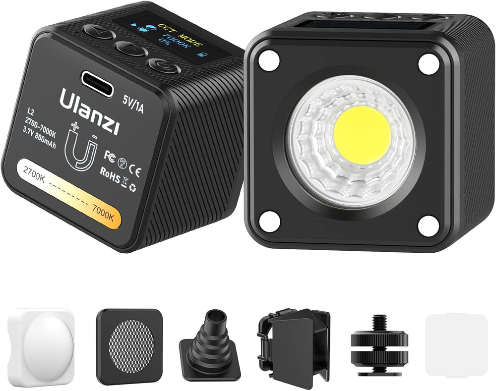 ULANZI L2 - Luz de video COB bicolor mini cubo