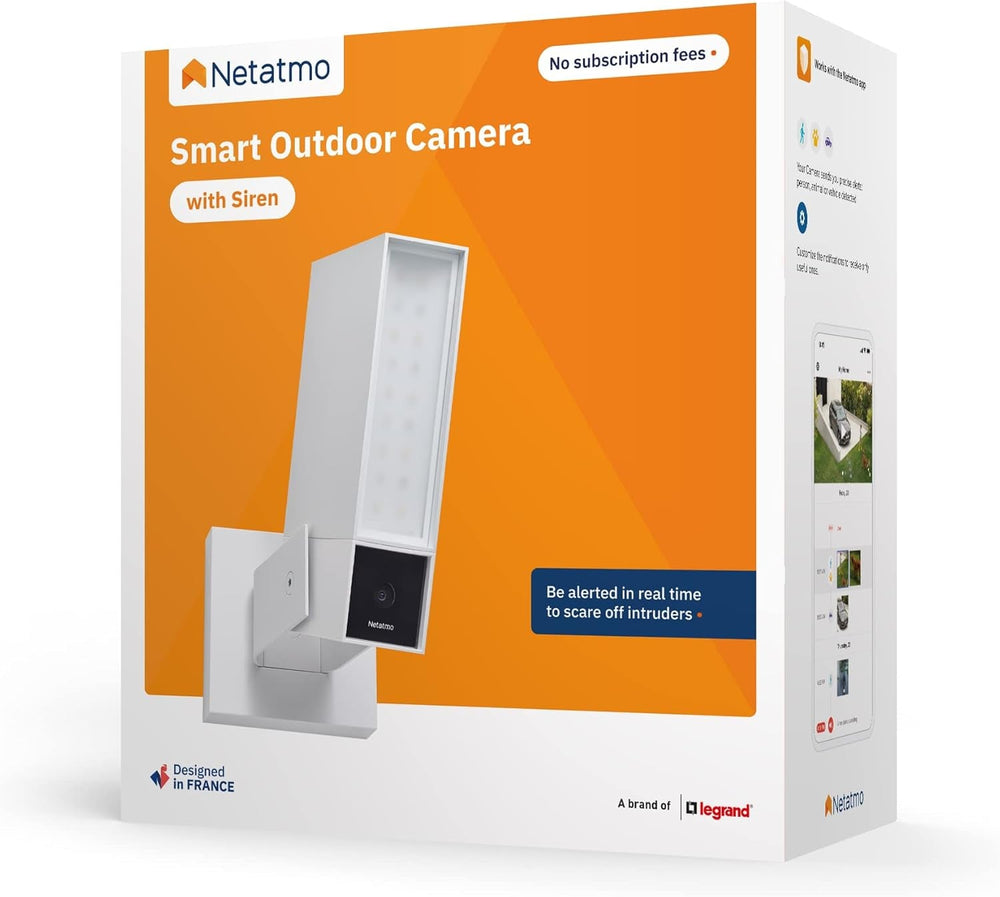 Cámara Exterior Inteligente Netatmo con Sirena