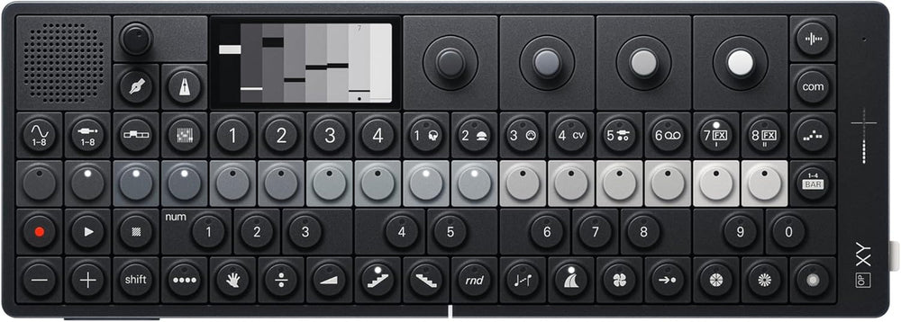 OP–XY Portable Synthesizer, Sampler, and 64-Step Sequencer with Built-In Speaker, Mic, and 8 Unique Synth Engines