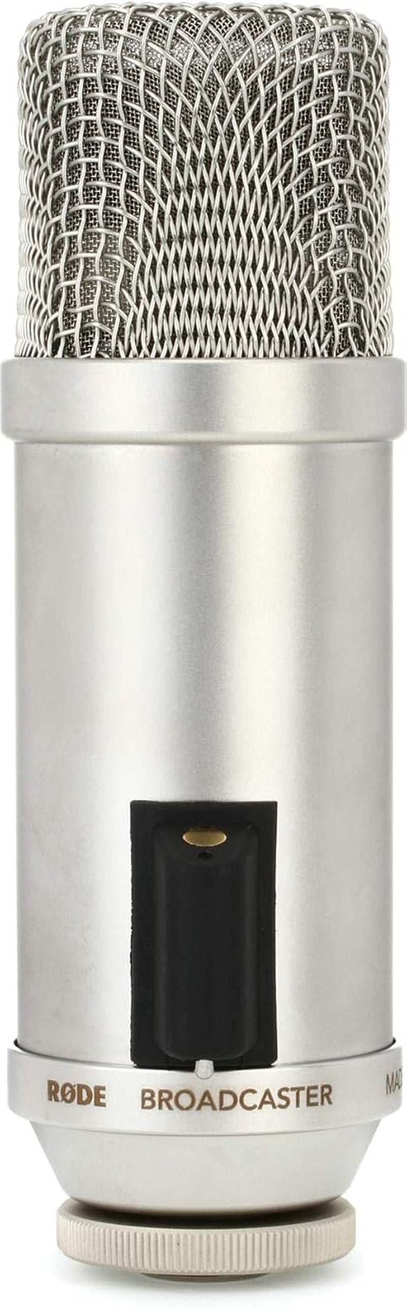 Broadcaster Large-Diaphragm Condenser Microphone, Silver