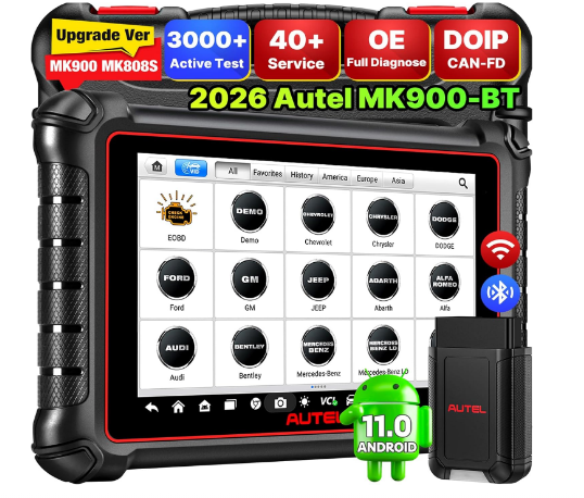 Autel MaxiCOM MK900BT 2026 MK900-BT Scanner - Bi-Directional Diagnostic Tool