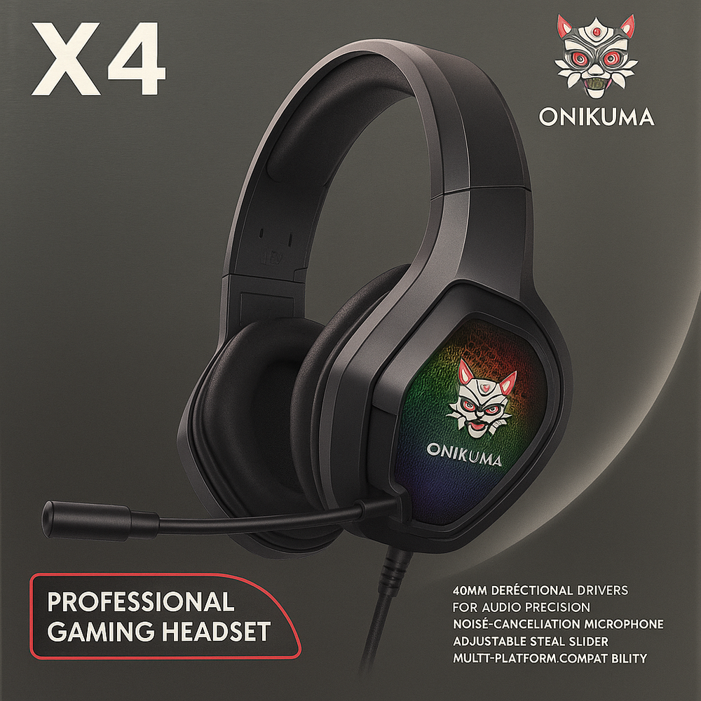 Onikuma X4 Gaming Headset with Microphone (DRP)