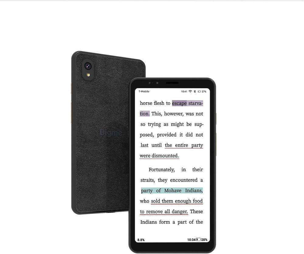 Bigme Celular de Tinta Electronica HiBreak 5.84" – Pantalla HD con Cámaras OCR 13MP y Asistente de Voz IA