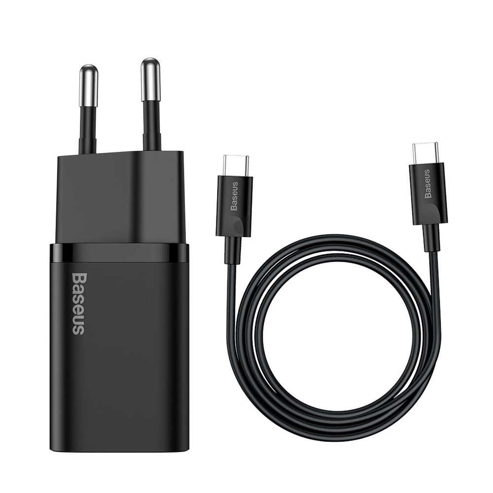 BASEUS 25W Type-C Charger + 1m Type-C to Type-C Cable