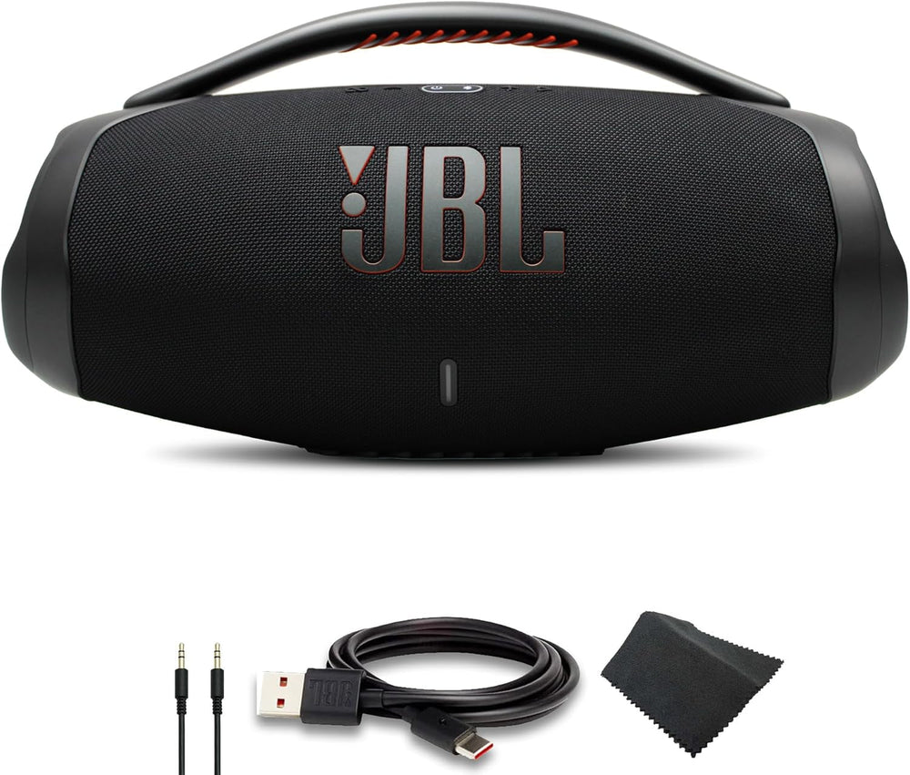 JBL Boombox 3 - Altavoz Bluetooth portátil, IPX7 impermeable, 24 horas de tiempo de reproducción