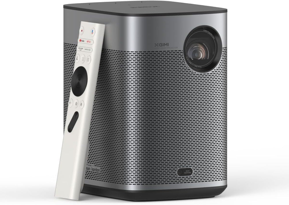 XGIMI Halo+ GTV Portable 1080P Projector, Google TV With Licensed Netflix, 700 ISO Lumens, 2X5W Harman Kardon, ISA, Wi-Fi, 200" Screen, Built-in Battery With 2.5 Hours Playback