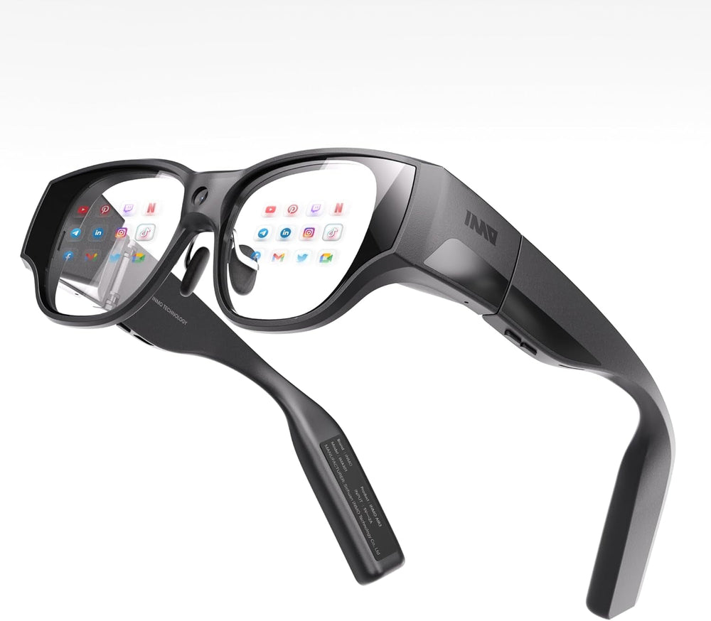 AIR3 Smart AR Glasses, 1080P Micro-Oled Display, 36° FOV, 150" Virtual Screen, Built-In Processor, AI Assistant, Portable All-In-One Immersive XR Glasses (Ring NOT Included)