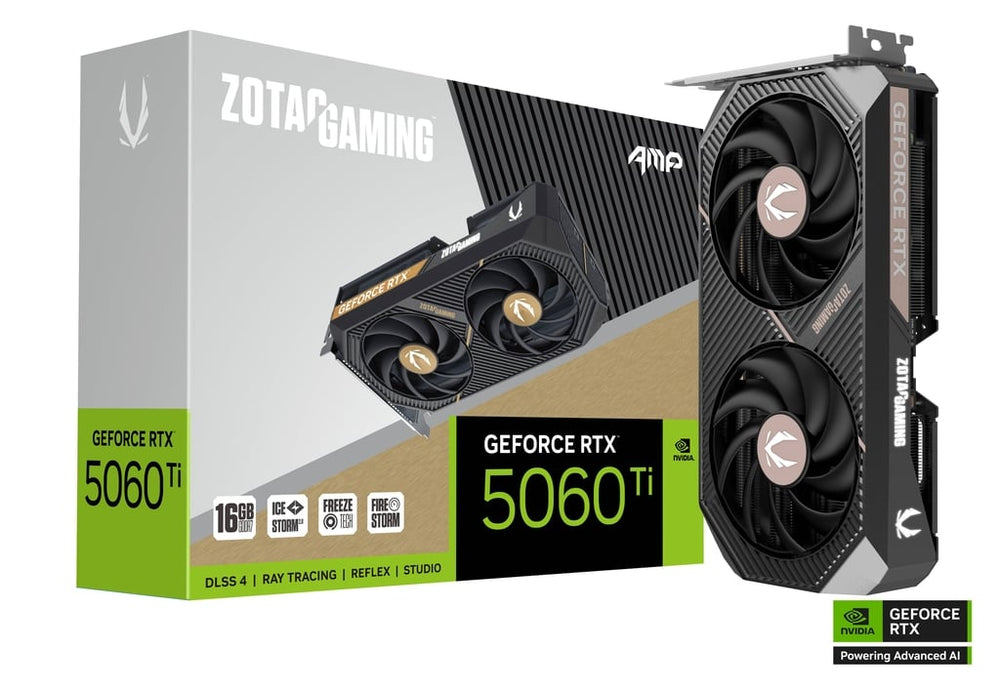 ZOTAC GAMING GeForce RTX 5060 Ti 16GB AMP GPU