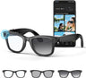 AI Smart Glasses 4K HD Camera, BT Call, 800W Anti-Shake Camera Glasses with Video Recording Dual Mic, Simultaneous Interpretation/Gpt Identify Objects, 270Mah Smart Glasses（Photochromic 1