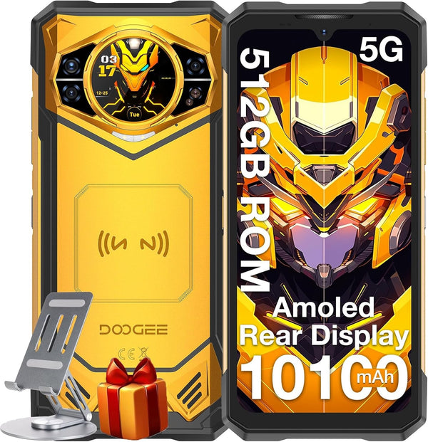 DOOGEE S200 X (2025) 5G Version Global Celular Indestructible con Camara de 100MP + Visión Nocturna, 10100mAh y Doble Pantalla