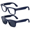 Ray-Ban Meta Wayfarer | Smart Glasses with Camera, Audio, and Bluetooth (Gen 2) Blue with clear to sapphire lenses