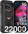 DOOGEE V MAX PRO 5G Version Global - Celular Indestructible con Batería 22000mAh | 32GB+512GB y 108MP