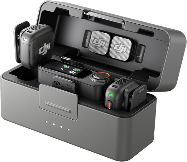 DJI Mic 3: Ultralight Wireless Lavalier Microphone, 400m Extended Range, and Noise Cancellation