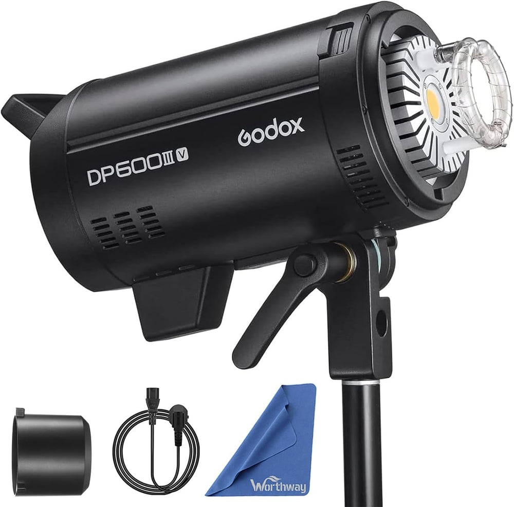 Godox DP600III-V Studio Flash 600Ws | 30W LED Light