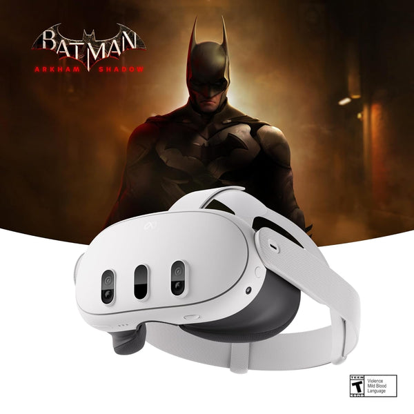 Meta Quest 3 (512 GB) | Resolución 30 % más nítida — Doble potencia de procesamiento gráfico — Juega sin cables — Incluye Batman: Arkham Shadow
