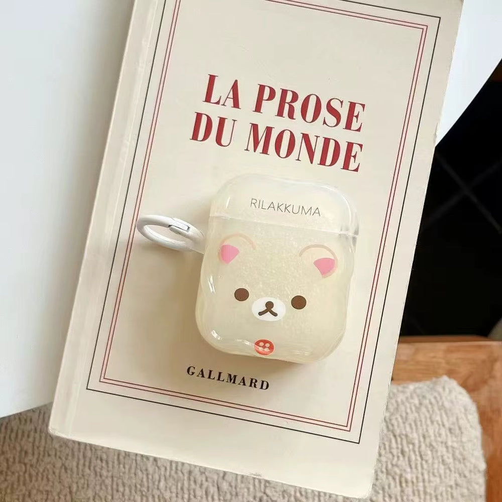 Kawaii Japanese-style Puppy and Bear Design Protective Case for AirPods
