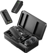 A100 Wireless Lavalier Microphone Lapel Mic for Camera and Phone W USB C/3.5Mm/Plug, 32Khz 16Bit, Noise Cancellation, 13.5-Hour Battery, Clip on Microphone for Video Podcast Vlog Youtube