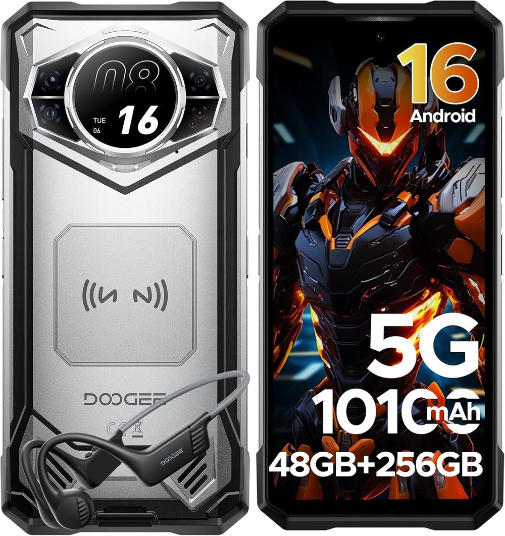 DOOGEE S200 5G Global Version Indestructible Android Phone 16, 100MP, and Night Vision (Dual Display)