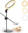 ULANZI Overhead Phone Tripod Mount with Light, 3500k-6500K
