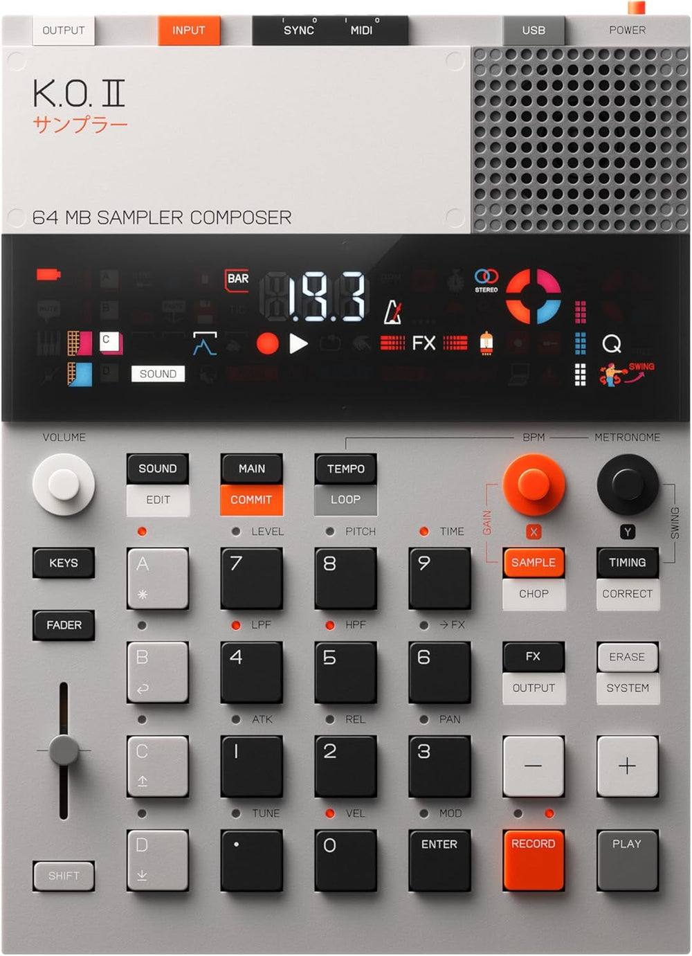 EP Sampler, Drum Machine and Sequencer with Built-In Microphone and Effects