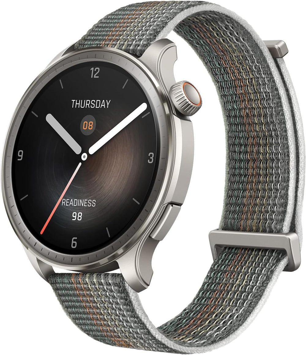 Balance Smart Watch 46Mm with Fitness Tracker, Body Composition & Health Analysis, Sleep Recovery, GPS, Amazon Alexa Built-In, Bluetooth Calling, Fitness Watch for Android iPhone, Sunset Grey