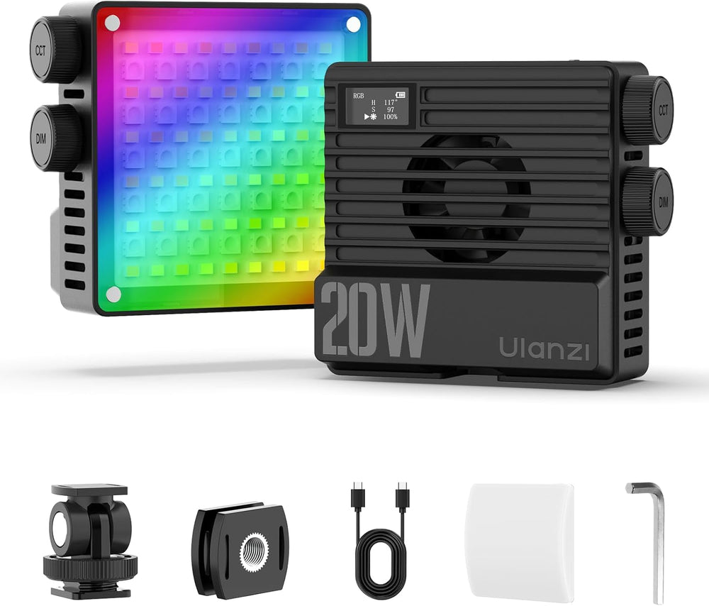 ULANZI LE20 - Luz de Vídeo RGB