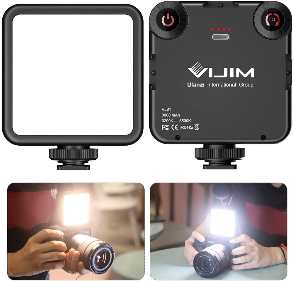 ULANZI VL-81 3000mAh - Bi-color LED Video Light with Softbox