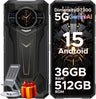 DOOGEE S200 Plus 5G Version Global -Celular Indestructible con Pantalla Trasera AMOLED | 36GB+512GB y 10100mAh