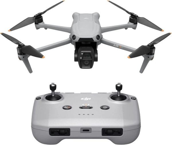 Air 3S (RC-N3), Drone with Camera 4K, Dual-Camera Drone with 1" CMOS Wide-Angle Camera, 4K/60Fps HDR Video & 14 Stops of Dynamic Range, 45-Min Max Flight Time, 20Km Transmission Range