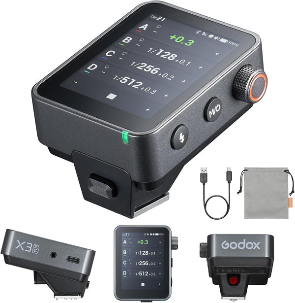 Godox X3 PRO Wireless Trigger | Touchscreen and Bluetooth