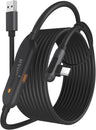 VR Charging Cable (6m, Latest Chip), Compatible with Meta Quest 3S/Quest 3/Oculus Quest 2/Pico 4 Accessories and PC/SteamVR. An amazing gift! 5Gbps USB 3.0 to USB C Cable, Black.