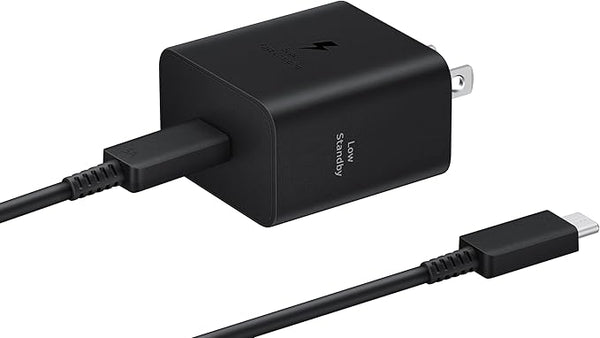 Samsung 45W Wall Charger - Super Fast Charging 2.0 with USB-C Cable