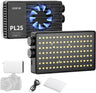 PL25 Video Light, 25W LED Camera Light Mini Panel Bi-Color for DSLR Photography, 3200Lux, CRI≥96 2700K-6500K, 2000Mah Rechargeable Portable On-Camera Lighting for Photo, Video, Youtube, Vlog