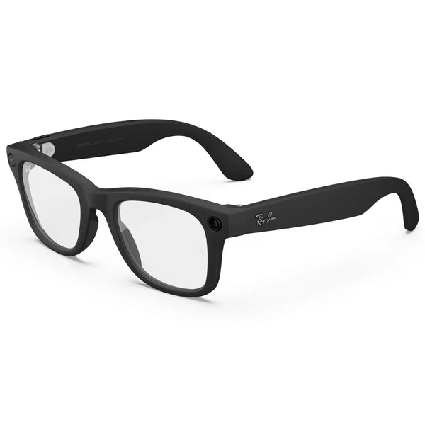 Ray Ban Meta Wayfarer | Lentes Inteligentes con Camara, Audio y Bluetooth (Gen 2) - Negro con lentes transparentes
