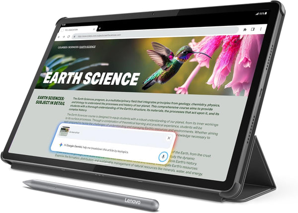 Lenovo Idea Tab Pro con Google Gemini: Tablet Estudiantil de 12.7" 3K, 8GB/128GB, Dimensity 8300 + Lápiz y Funda