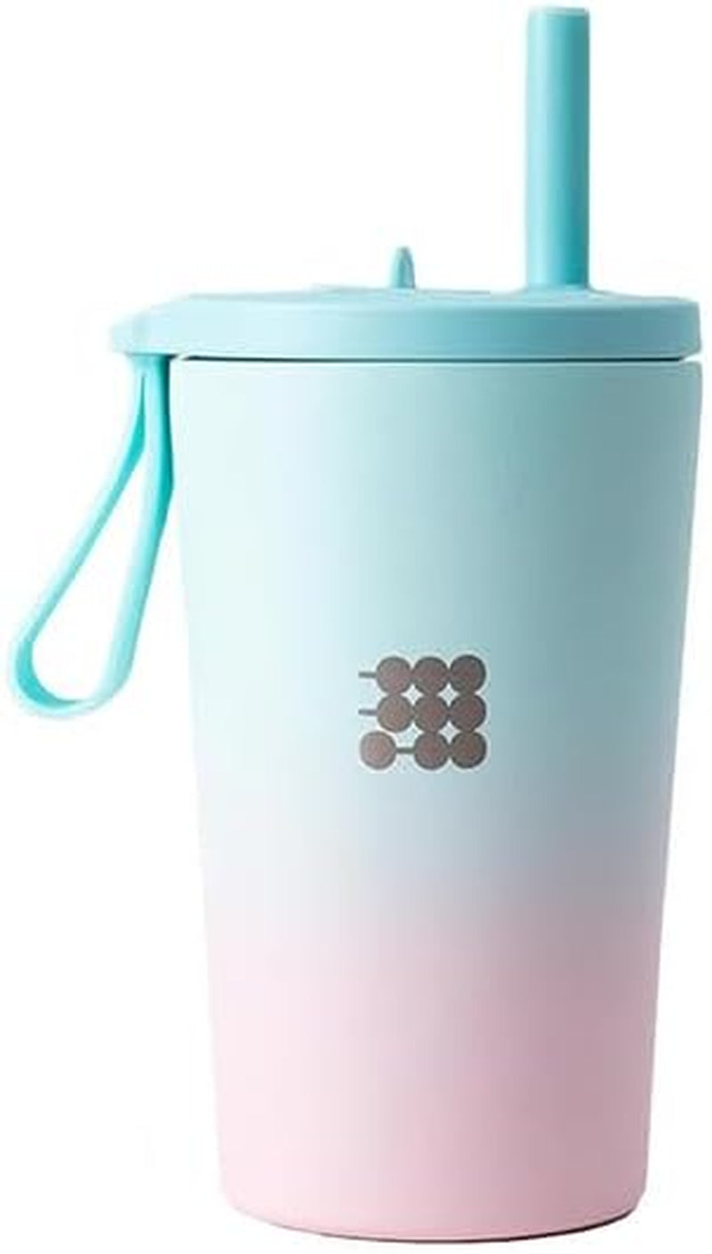 Cubitt Kids Cup 16oz – Aislado, sin BPA, 2 tapas (popote y café)