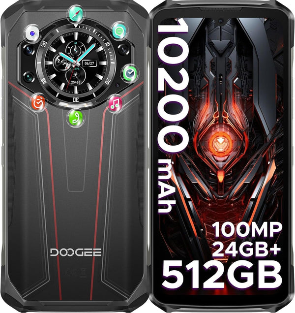 DOOGEE S119 (2025) Version Global Celular Indestructible Doble Pantalla, 100MP y Visión Nocturna (10200mAh)