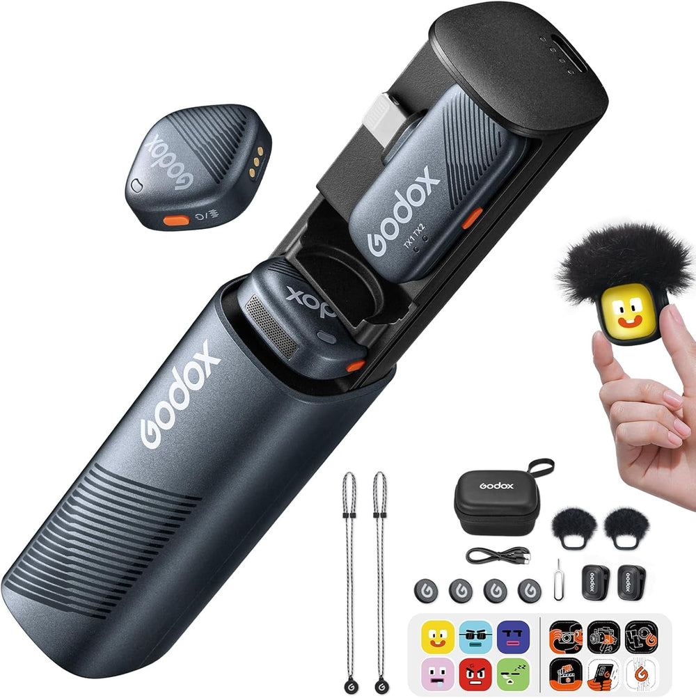 Cube-S Mini Wireless Lavalier Mic for iPhone 14/13/12, Lightning Wireless Microphone, Ultra-Clear Hi-Fi Audio, 1000ft Range, Noise Cancellation, 30-Hour Battery for Streaming Video Recording