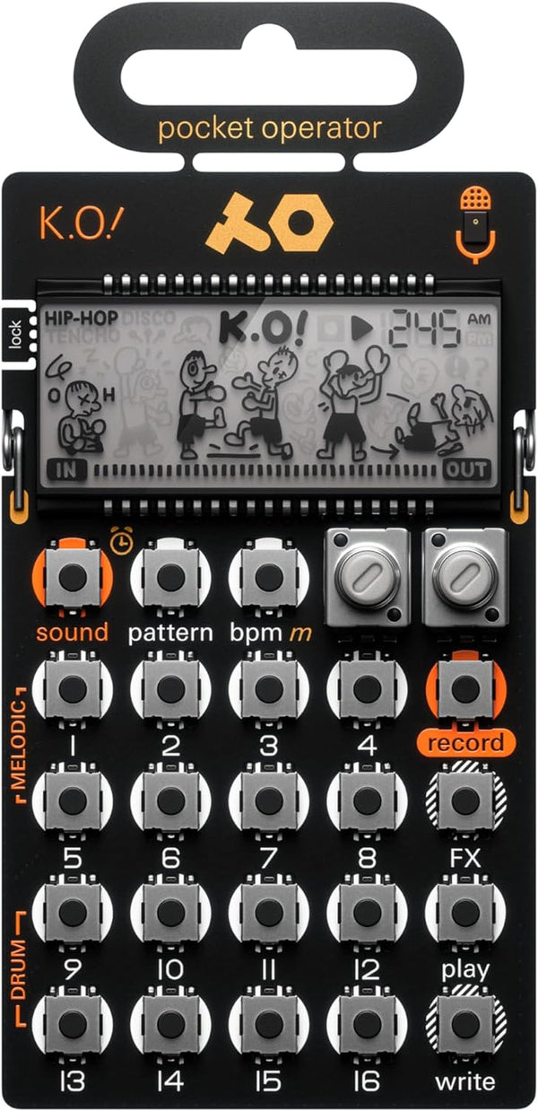 Pocket Operator PO-33 K.O.! Micro Sampler and Drum Machine with Built-In Microphone, Sequencer and Effects