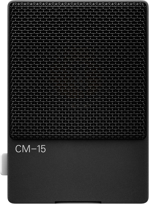CM–15 Portable Studio Condenser Microphone with USB-C Audio and Charging, 3.5 mm Mini Jack Line Out, 48 V Phantom Mini XLR, 10 Hour Rechargeable Battery and Gain Switch (Black)