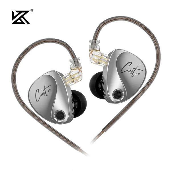 KZ Castor 2DD Headphones | Tunable Professional HiFi Sound | In-Ear Monitor