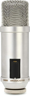 Broadcaster Large-Diaphragm Condenser Microphone, Silver