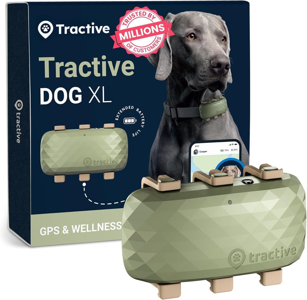 Live pet tracker with virtual fence - Tractive XL Smart Dog GPS Tracker