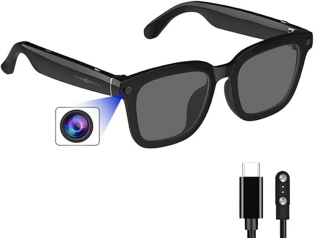 AI Smart Camera Glasses: 1080P HD Video Recording and Photo Shooting